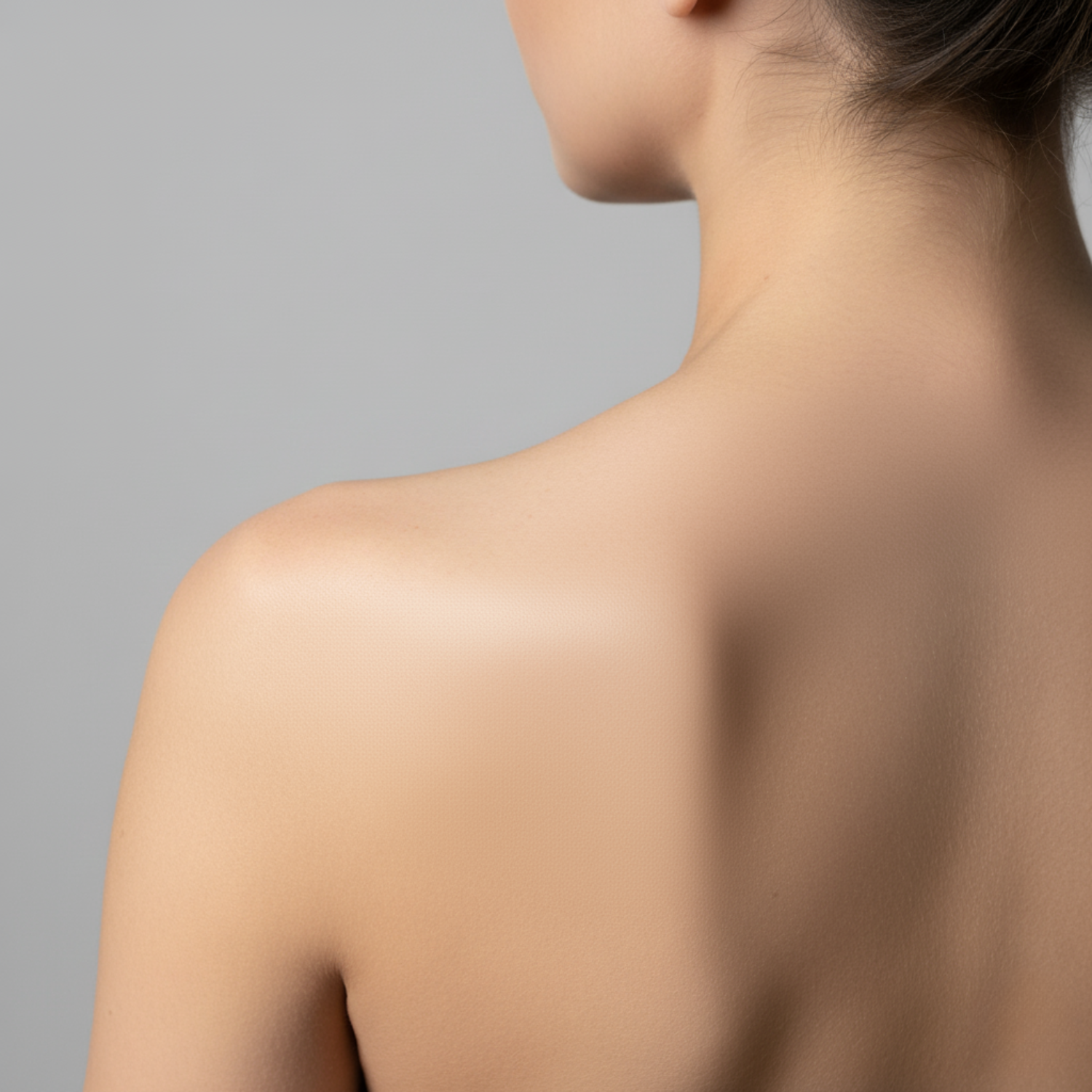 Pierna sin tatuaje después del tratamiento